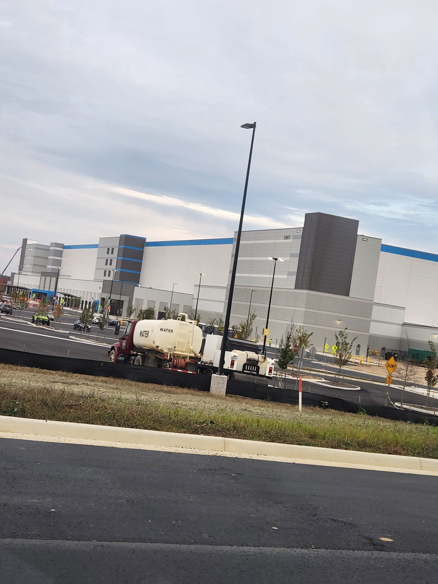 Commercial building exterior painting project