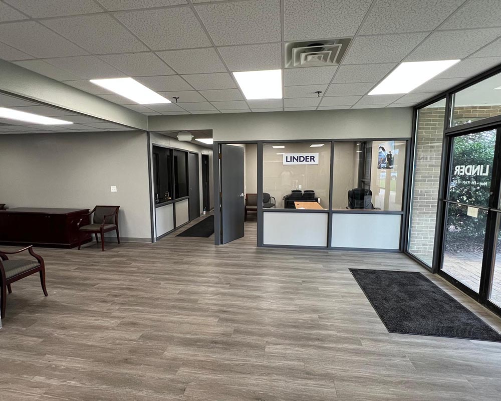 Commercial office interior painted by RG Pro Painters