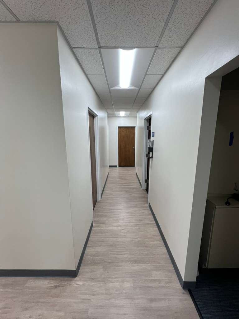 Commercial corridor after repaint
