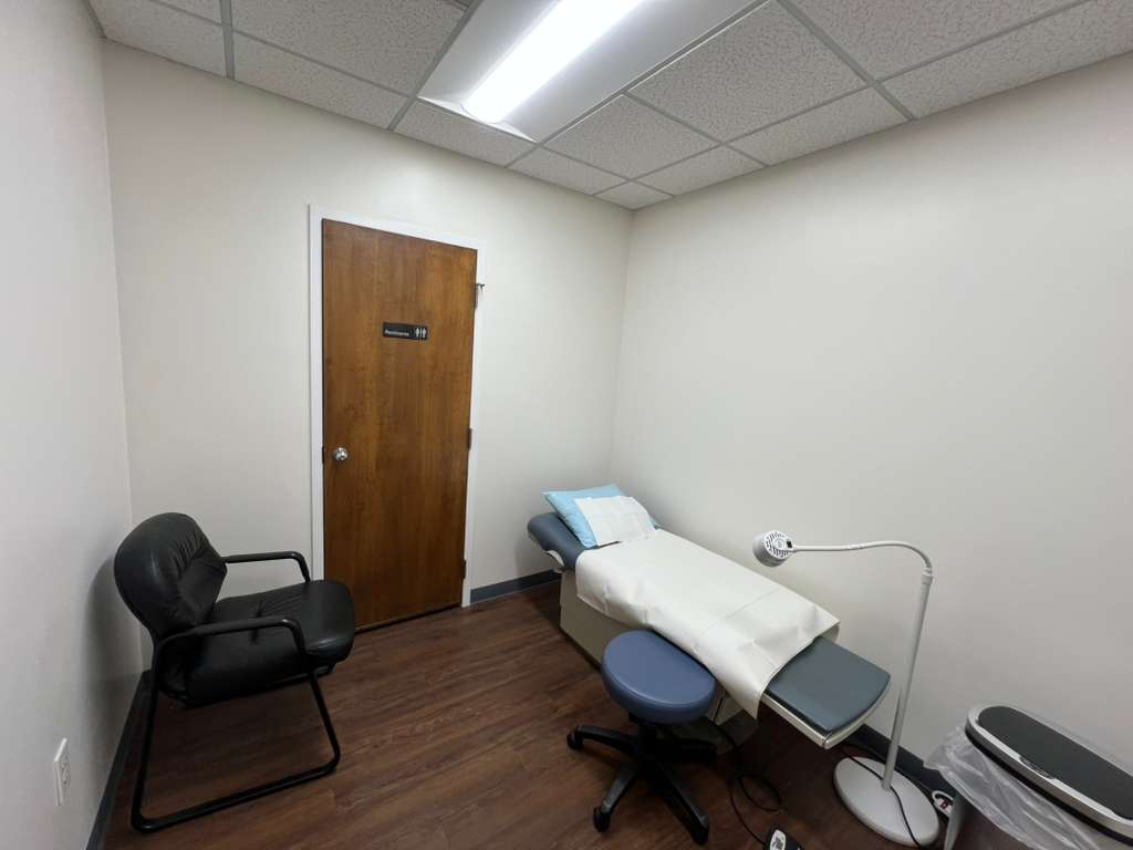 Medical office room with fresh wall paint